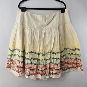 J Jill Polka Dot Spray Flippy Multicolor Full Circle Flared Flare Skirt NWT 22W